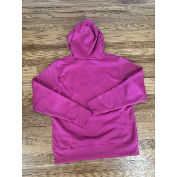 Under Armour Coldgear Storm Hoodie Womens Size Large Pink Camo Fleece - Picture 2 of 7
